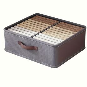 Double Row Clothes And Pants Storage Box, A Large Clothes Storage Basket With 28 Compartments, High-quality Foldable Organizer Box, Easy To Install, S
