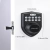 Tuya Door Lock with Lock and Key, APP Remote Unlock, Smart Door Lock with App Control and Key, Smart Door Lock for Bedroom, Front Door, House, Apartme