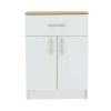 Oxford Pantry Cabinet, One Drawer, One Double Door Cabinet With Two Shelves