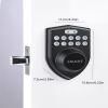Tuya Door Lock with Lock and Key, APP Remote Unlock, Smart Door Lock with App Control and Key, Smart Door Lock for Bedroom, Front Door, House, Apartme