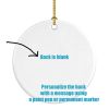Saint Bernard Poinsetta Wreath Ceramic Ornament Christmas Tree Hanging Decorations for Home Christmas Holiday, Party, Gift, 3 in, Multicolor