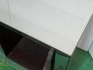 W 57" X D 13.8 " X H 19.7" Flash silver combination TV fireplace cabinet