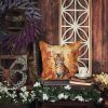 Toyger Cat in Fall Leaves Throw Pillow Machine Washable, Indoor Outdoor Decorative Pillow for Couch, Bed or Patio, 18Hx18W