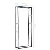 Firewood Rack Black 31.5"x9.8"x78.7" Steel