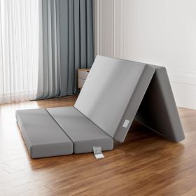 Single Bed Foldable Mattress,  Folding Mattress Upper Sofa Mattress, Double Folding Memory Foam Folding Sofa Bed For Camping, Flooring, Travel, Guests (Option: 4inch-Twim)
