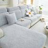 1 Pc Solid Color Thick Double-sided Comfortable Cotton Velvet Anti Fouling, Wear-resistant, Anti Slip Sofa Pad Winter Sofa Cushion Cover All Inclusive